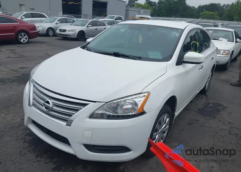 2014 Nissan Sentra Fe+ S/Fe+ Sv/S/Sl/Sr/Sv z USA, uszkodzony, nr VIN 3N1AB7AP5EL633447